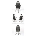 Black High Back PU Bürostuhl Swivel Schwerlaststuhl